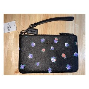 Coach floral wristlet